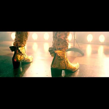 Alan Moore, bespoke winged platform Murphys , in the film Jimmys End