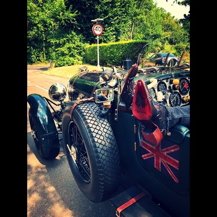 Max Horn in his Rochester Deadwood in Kriminal red snake and his amazing 1931 Bentley Blower  The Blower Boys are back in town 