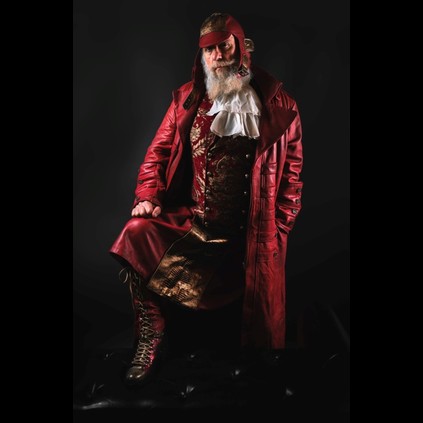 Krampus now has a Worthy Foe!! Kevin Nolan Steampunk Santa.   photo credit Glen @Red Wren Studios, Ipswich 