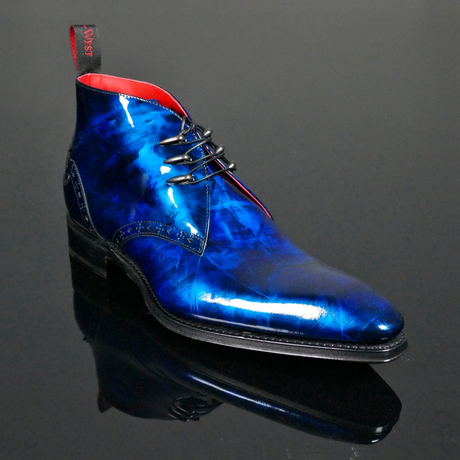 Moon ‘The Seeker’ - Blue Patent Chukka Boot