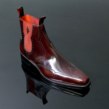 Dexter - 'Novikov' Polished Punch Chelsea Boot