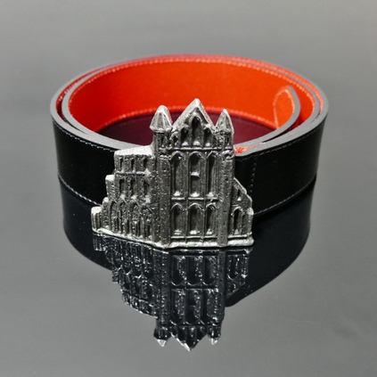 Infamous Belt - 'Whitby Abbey' - Black Calf