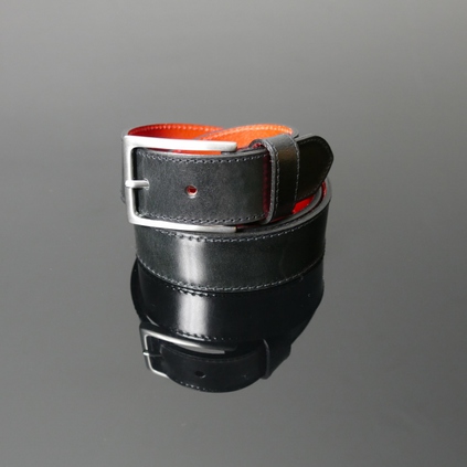 Dirk Jeans Belt - Black Calf