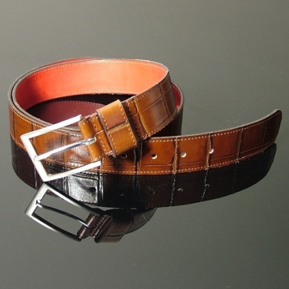 Dirk Jeans Belt - Tan Croc