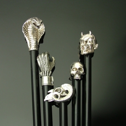 Silver Handled Walking Canes 