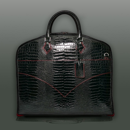 The 'O'Toole' Suit Carrier - Black Croc