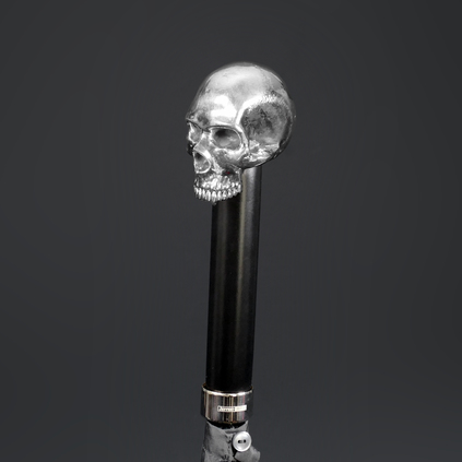 Umbrellas - Silver Byron Vampire Skull