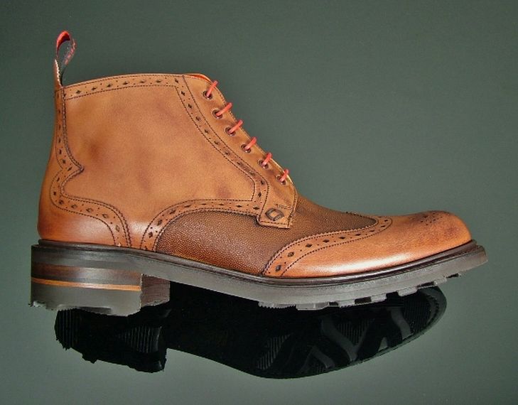 Hannibal 3101 - Classic Brogue Derby Boot with Rubber Sole - Vegano ...