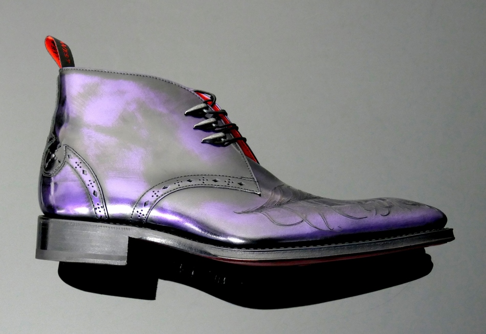 Purple best sale chukka boots