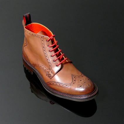 Hannibal Rising - Classic Brogue Derby Boot with Rubber Sole