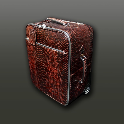 The 'Weekender' Wheeled Suitcase-  Diablo Snake