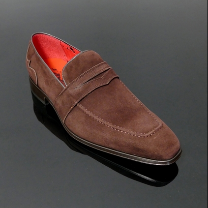 Soprano K630 D'ELEGANCE Brown Suede Saddle slip on