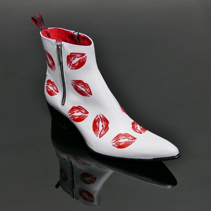 Sylvian K676 'LIPSYNC' Lipstick Zip boot