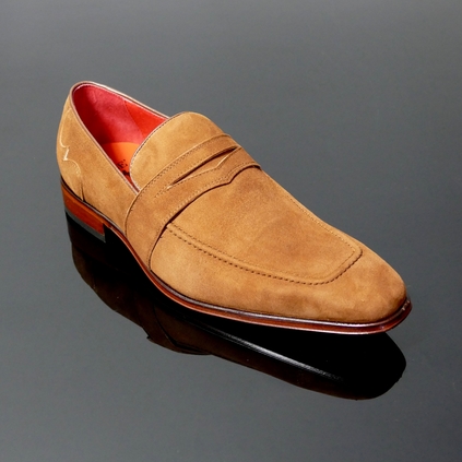 Soprano K630 D'ELEGANCE Tan Suede Saddle slip on