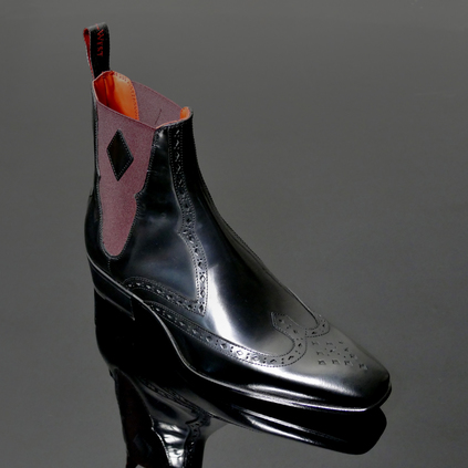 'Glam' Arrow Wing Chelsea Boot