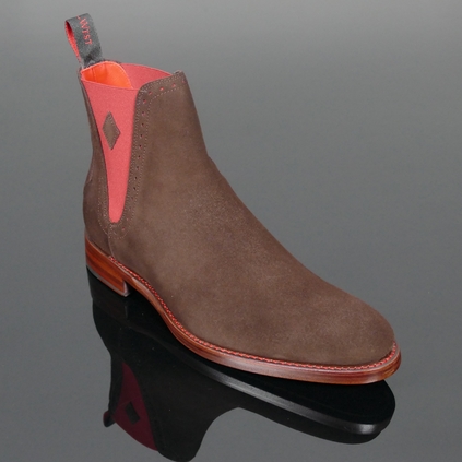 Page 'Blenheim' Plain front suede Chelsea boot