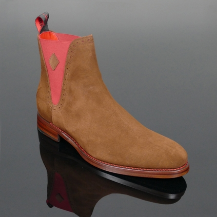 Page 'Blenheim' Plain front suede Chelsea boot