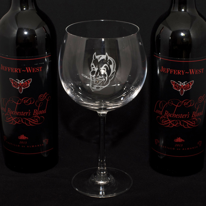 The 'El Diablo' Crystal Wine Glass