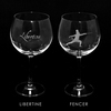 Set of 2 Crystal Wine glasses