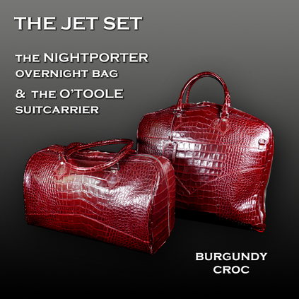 JET SET - BURGUNDY CROC