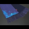 The Deep - Navy Wool backed scarf