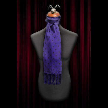 The Reaper - Purple silk scarf and pocket square set