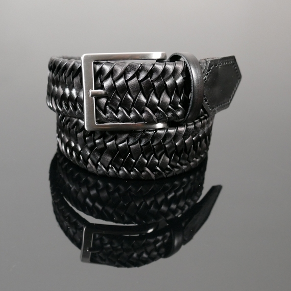 Sunset weave belt - Toledo Black Calf