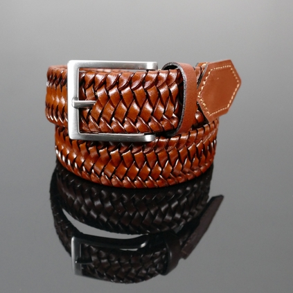 Sunset weave belt - Toledo Castano Tan Calf