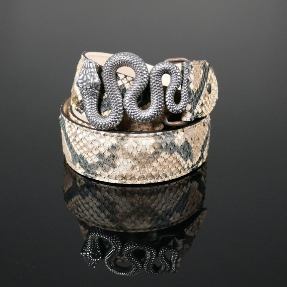 Decadent belt - ‘Basilisk’ Natural Diamante Snake