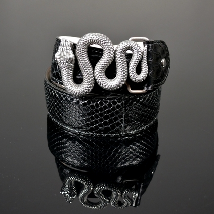 Decadent belt - ‘Basilisk’ Black Diamante Snake