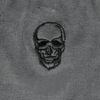 Grey with Black skull