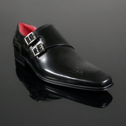 Scarface F005 'LOPEZ' Double buckle Monk shoe