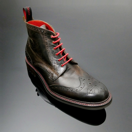 Hannibal Rising - Classic Brogue Derby Boot with Rubber Sole