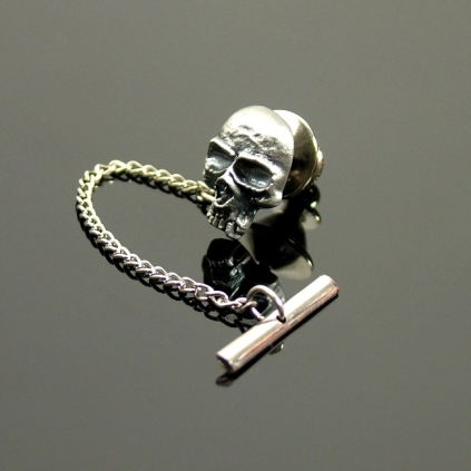 Tie Pin - Vampire Skull 